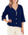 Ronie Gauze Buttont Front Top Ronie Gauze Buttont Front Top