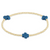 Signature Cross Gold Pattern 2mm bead bracelet - Cobalt