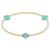 Signature Cross Gold Pattern 2mm bead bracelet - Mint