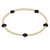 Signature Cross Small Gold Pattern 2mm bead bracelet - Navy