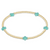 Signature Cross Small Gold Pattern 2mm bead bracelet - Mint