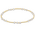 Gemstone Gold Joy Pattern 3mm Bead Bracelet - Moonstone