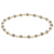 Gemstone Gold Sincerity Pattern 3mm Bead Bracelet - Labradorite