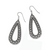 Pretty Tough Pierced Tear Drop Earrings - Silver Pretty Tough Pierced Tear Drop Earrings - Silver