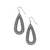 Pretty Tough Pierced Tear Drop Earrings - Silver Pretty Tough Pierced Tear Drop Earrings - Silver