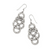 Interlok Braid Drop French Wire Earrings - Silver Interlok Braid Drop French Wire Earrings - Silver