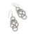 Interlok Braid Drop French Wire Earrings - Silver Interlok Braid Drop French Wire Earrings - Silver