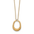 Meridian Geo Open Ring Pendant Necklace - Gold