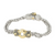 Antiqua Gold Circle Bracelet - Two Tone