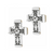 Venezia Cross Post Earrings - Two Tone Venezia Cross Post Earrings - Two Tone