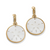 Del Mar Charm Hoop Earrings - Gold/Pearl Del Mar Charm Hoop Earrings - Gold/Pearl