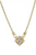 Gilded Diamond Shape Necklace - CZ Gold