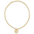 Classic Gold 2mm Blessed Gold Disc Bead Bracelet