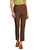 Women's Brown Slim Ankle Pants