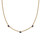 Mini Elisa Three Stone Strand Necklace in Vintage Gold