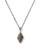 Adeline Short Pendant Necklace in Vintage Silver
