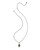 Adeline Short Pendant Necklace in Vintage Silver