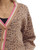 Leopard Print Cardigan with Pink Trim