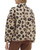Leopard Print Quilted Jacket with Front Pockets