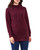 Women’s Wine Textured Long Sleeve Tunic Top with Invisible Pocket Women’s Wine Textured Long Sleeve Tunic Top with Invisible Pocket