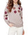 Floral Embroidery Crew Neck Sweater Floral Embroidery Crew Neck Sweater