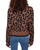 Animal Print Bow Tie Jacquard Knit Cardigan Animal Print Bow Tie Jacquard Knit Cardigan