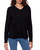 V-Neck Sweater With Side Slits