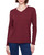 V-Neck Sweater With Side Slits