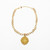 Gold Cable Chain Necklace with Annette Cross Pendant