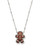 Gingerbread Short Pendant Necklace in Silver