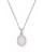 Daphne Crystal Frame Short Pendant Necklace in Silver