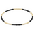 Blissful Pattern Faceted Hematite 2mm Bead Bracelet - Gold