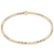 Hope Joy Pattern 2mm Beaded Bracelet - Taupe With A Twist