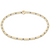 Hope Sincerity Pattern 2mm Beaded Bracelet - Milkshake