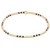 Hope Joy Pattern 2mm Beaded Bracelet - Chocolate