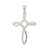 Faith Hope Love Sterling Silver White Opal Cross Pendant