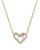 Ari Heart Statement Pendant Necklace - Gold Ivory Mother of Pearl