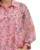 Pink Floral Button-Down Blouse with Balloon Sleeves