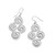 Vertigo Spiral French Wire Earrings - Silver