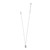 Cascade Drop Petite Necklace - Silver