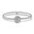 Illumina Celeste Dome Hinged Bangle Bracelet - Silver CZ