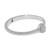 Illumina Celeste Dome Hinged Bangle Bracelet - Silver CZ