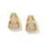 Meridian Small Hoop Earrings - Gold CZ