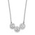 Vertigo Spiral Trio Necklace - Silver