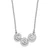 Vertigo Spiral Trio Necklace - Silver