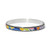 Colormix Meadow Round Bangle Bracelet - Silver/Multi