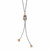 Interlok Harmony Lariat Necklace - Two Tone