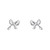 Petite Bow Stud Earrings – Silver
