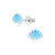 Seashell Enamel Stud Earrings