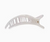 Round Large Flat Hair Clip - Coconut White